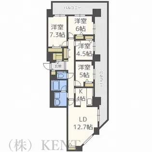 4LDKの間取り画像