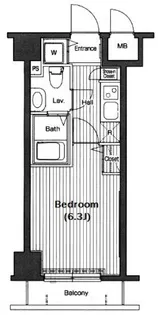 グランド・ガーラ高輪【7階】の間取り