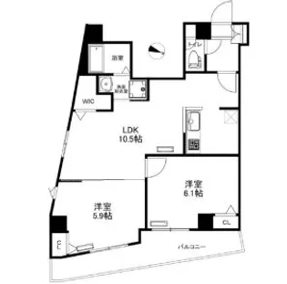ルミナス西日暮里【4階】の間取り