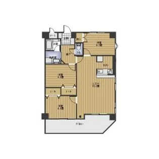 ハイムビーオール【1階】の間取り