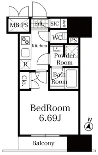 リージア上杉一丁目【10階】の間取り