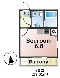 アノンテラス南加瀬【2階】の間取り
