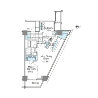 東京都新宿区新宿6【マンション】の間取り