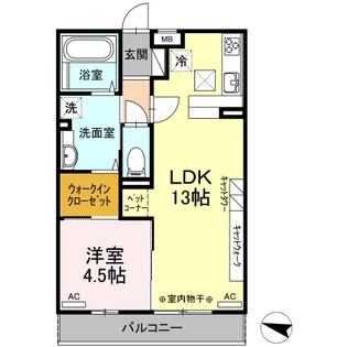 東京都中野区上鷺宮5【アパート】の間取り