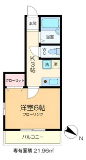 オーガスタ篠崎【2階】の間取り