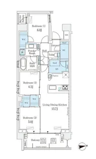 東京都世田谷区砧5【マンション】の間取り