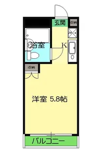 ディア・ベルジュ南林間【2階】の間取り