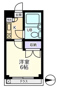 ジュネパレス蒲生第07【3階】の間取り