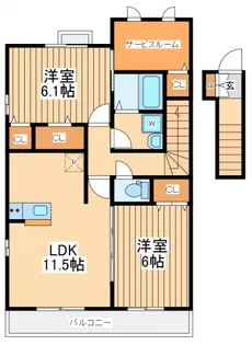 東京都調布市上石原3【アパート】の間取り