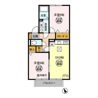 メゾングレース ABC【1階】の間取り