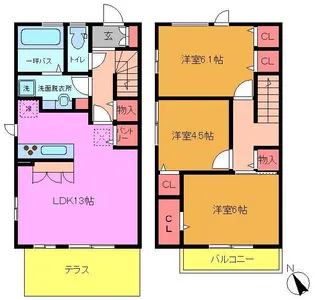 スリーズの間取り