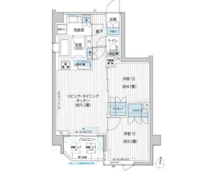カスタリア目黒平町【2階】の間取り