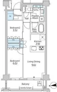 グリーンレジデンス赤坂【3階】の間取り