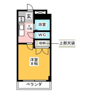 エステート植田【2階】の間取り