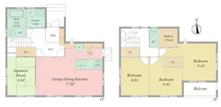 静岡県浜松市中央区上浅田1【一戸建】の間取り