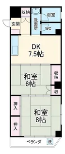 山晃社ビル【6階】の間取り