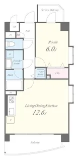 コンフォール浮間舟渡【4階】の間取り