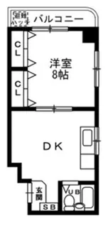 ベルメゾンヤスダ【4階】の間取り