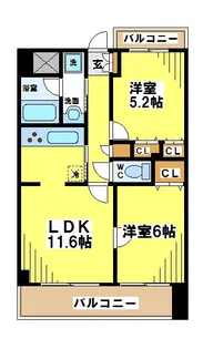 東京都調布市仙川町1【マンション】の間取り