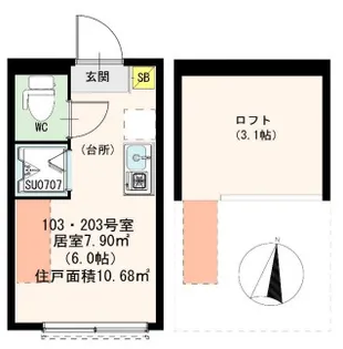 eggpiece【1階】の間取り