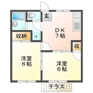 エクセレンス城山【1階】の間取り