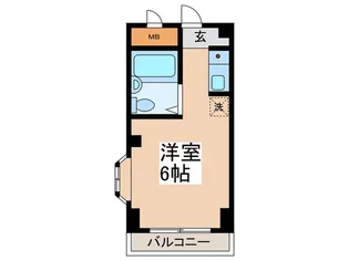 ルミネ東中神【2階】の間取り