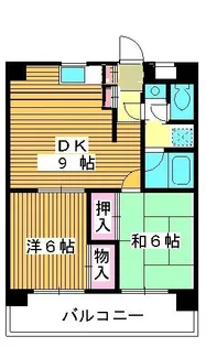 三高・サンプラザ【3階】の間取り