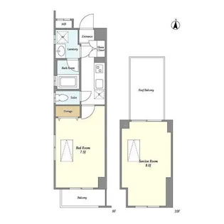 シェル中野弥生町の間取り