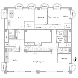 ドルフブルーメン【5階】の間取り