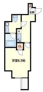 クレビオス南堀江【5階】の間取り
