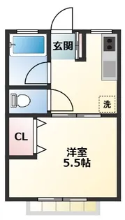 ハピネスI【2階】の間取り