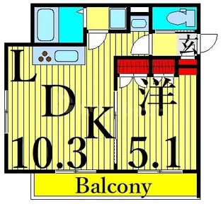 HEBELISLAND【3階】の間取り