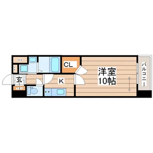 アークデュオ仙台苦竹【3階】の間取り