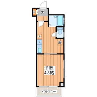 プラウディア宮城野【6階】の間取り