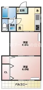 フランバンメゾネットIII【2階】の間取り