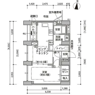 東雲キャナルコートCODAN14号棟【12階】の間取り