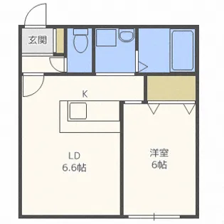 ケレス発寒【2階】の間取り