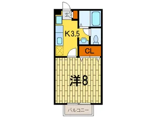 ドエルK【1階】の間取り