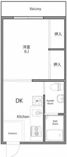 カーサ黒砂【1階】の間取り