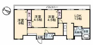 C.C.COURT五日市駅前【5階】の間取り