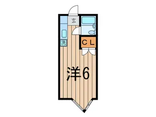 祐天寺グリ-ンマンション【1階】の間取り