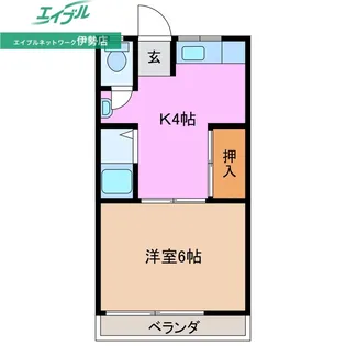 岩渕松鶴【1階】の間取り