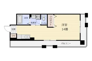 アメニティきしゃば【6階】の間取り