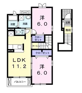 ウェステールコート E棟【2階】の間取り