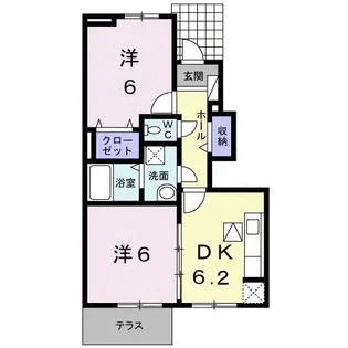 ピュアライヴVII B【1階】の間取り