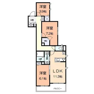 エバーグリーンガーデン【2階】の間取り