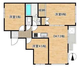 フレドゥリッチエイジェンス【5階】の間取り