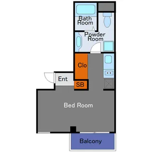 スカイコート学芸大学壱番館【3階】の間取り