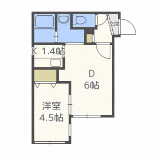 エレンディル【4階】の間取り