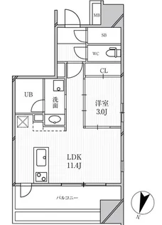 GRAN PASEO明大前【9階】の間取り